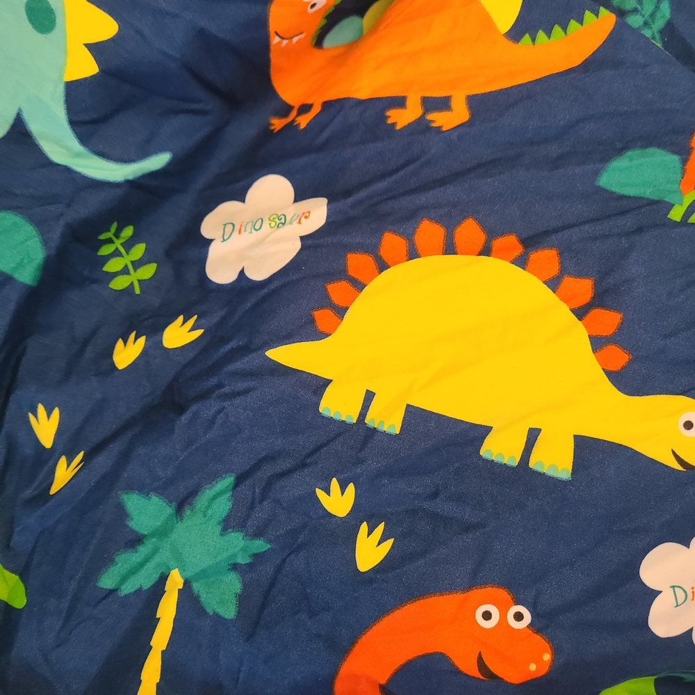 Fitted Twin Sheet Colorful Dinosaur Print Bedding